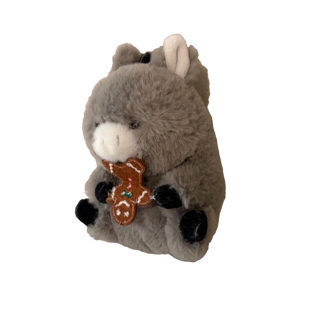Aurora World Horse Gingerbread Plush Stuffed Animal Gray Soft 5"
